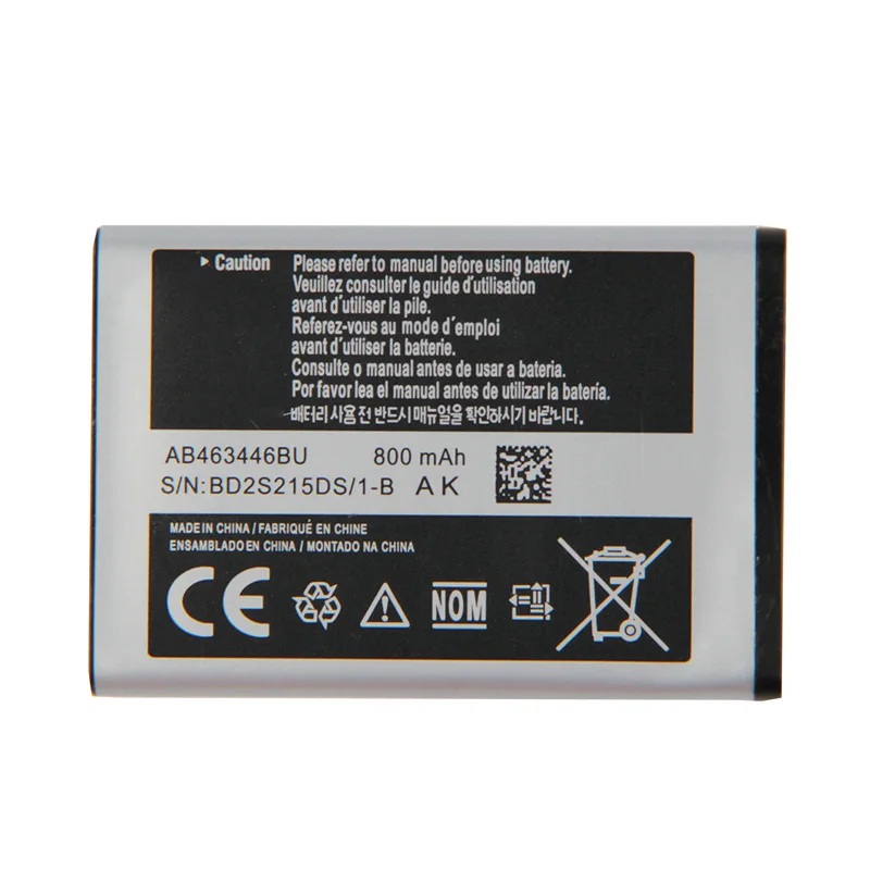 10 шт./лот оптовая продажа аккумуляторов для Samsung Оригинальная батарея AB463446BU X208 | Отзывы и видеообзор