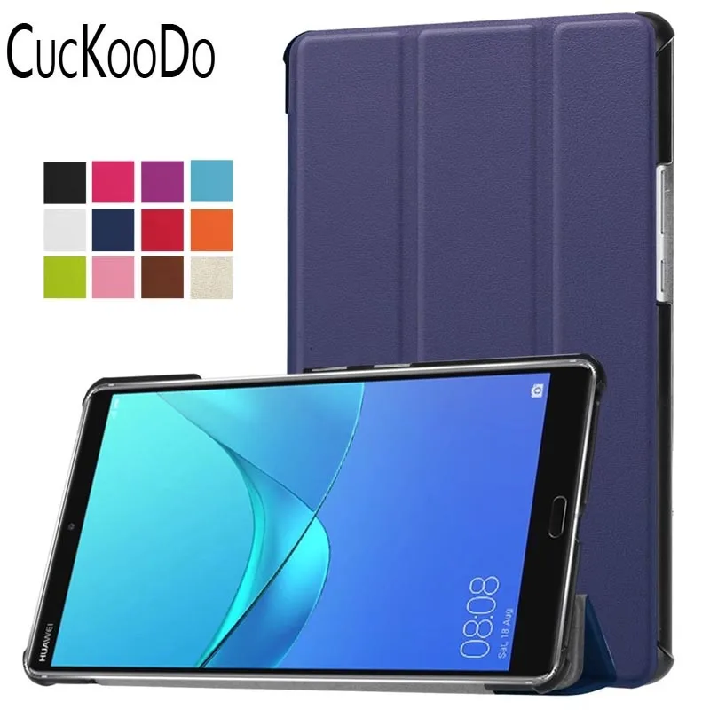 CucKooDo Tri-Fold ультратонкая подставка умный чехол для huawei MediaPad M5 8,4 "Android планшет