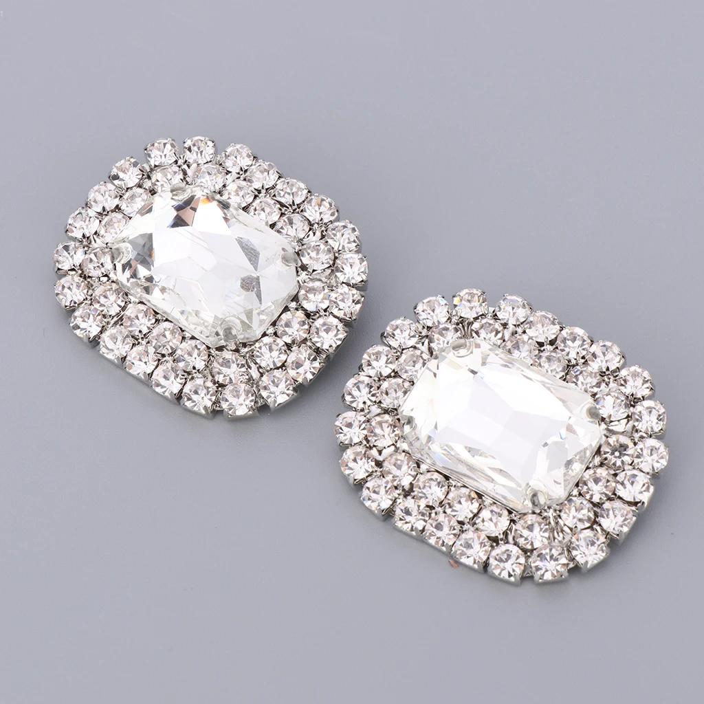 Stylish Removable Shoe Clip Crystal Shoe Buckles for Wedding Shoe Decoration Bridal Wedding Charm Rhinestone Shoe Clips