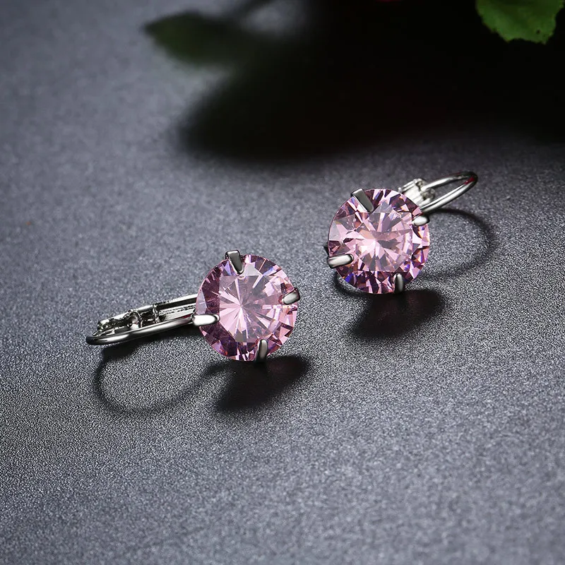 Circle Earring Fashion Shining round cubic Zircon high quality gold filled hoop earrings for women Anti-allergy Earings