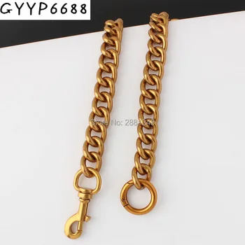 

New old gold 17mm Aluminum Chain Roller metal Thick light weight chain for hand bags long strap replace