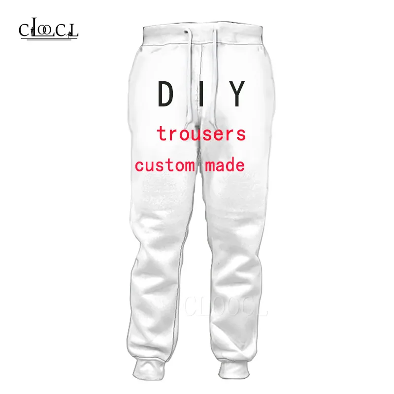 

DIY Personalized Design Trousers Custom Sweatpants 3D Printed Cargo Pants Men Women Customize Streetwear Male Pants Gym Clothing