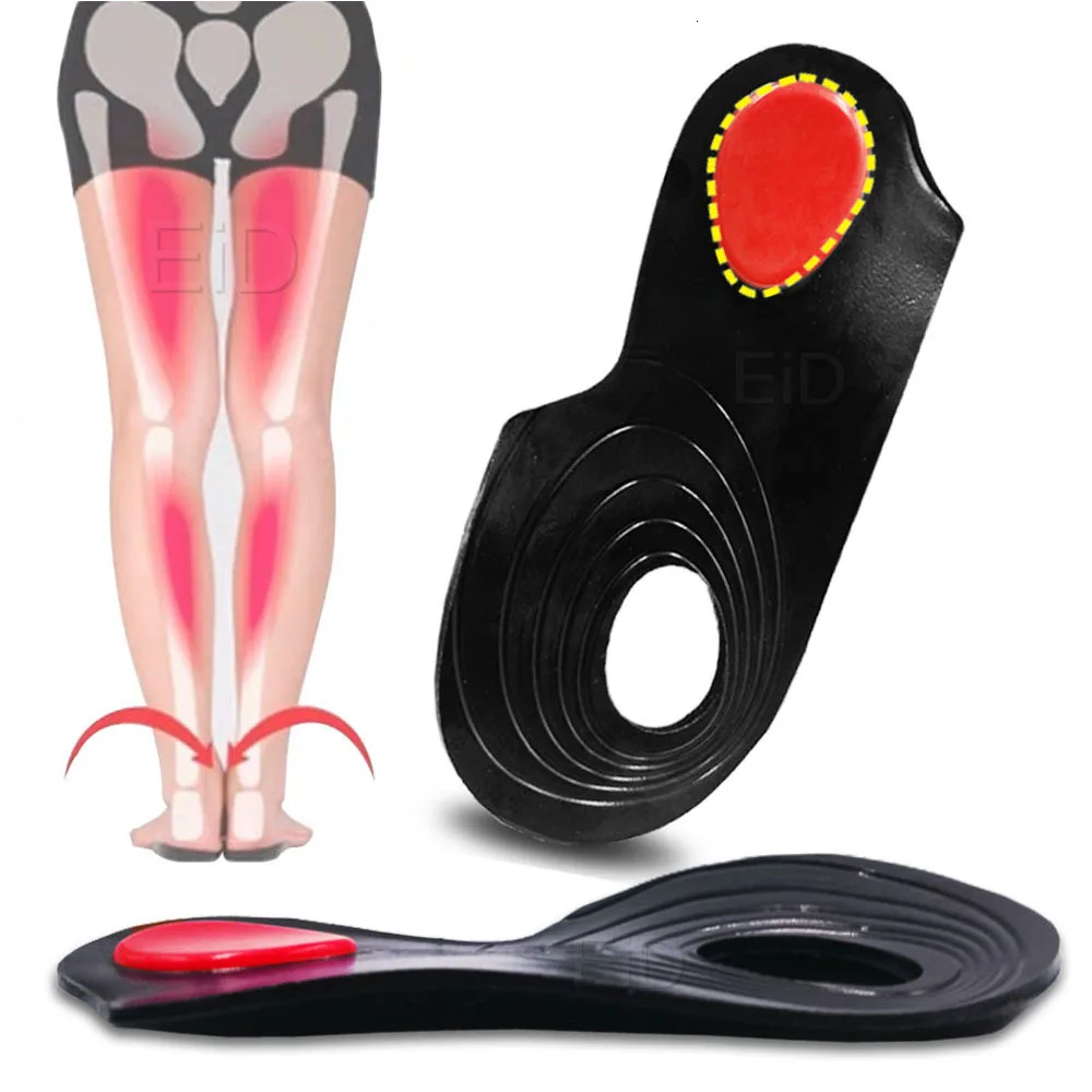 EiD распродажи силикона геля XO ноги ортопедические стельки для плоской Арка стопы поддерживающие ортопедические силиконовые стельки для мужчин и женщин
