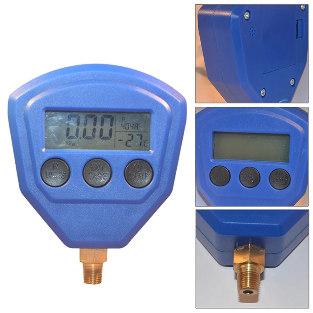 

Portable Industrial LCD Display Tools Accurate Multifunction Pressure Gauge Single Manifold Digital Vacuum Mini Air Conditioner