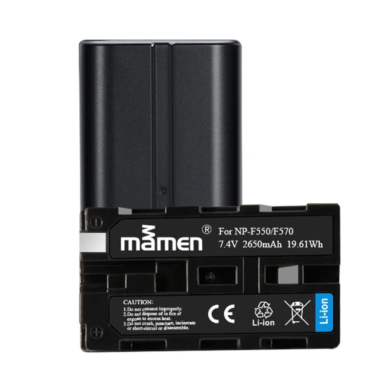 Mamen 2 шт. NP-F550 NP F550 NPF550 NP-F570 NP F570 аккумуляторная батарея для цифровой камеры+ USB lcd двойное зарядное устройство для sony GV-D200 D80