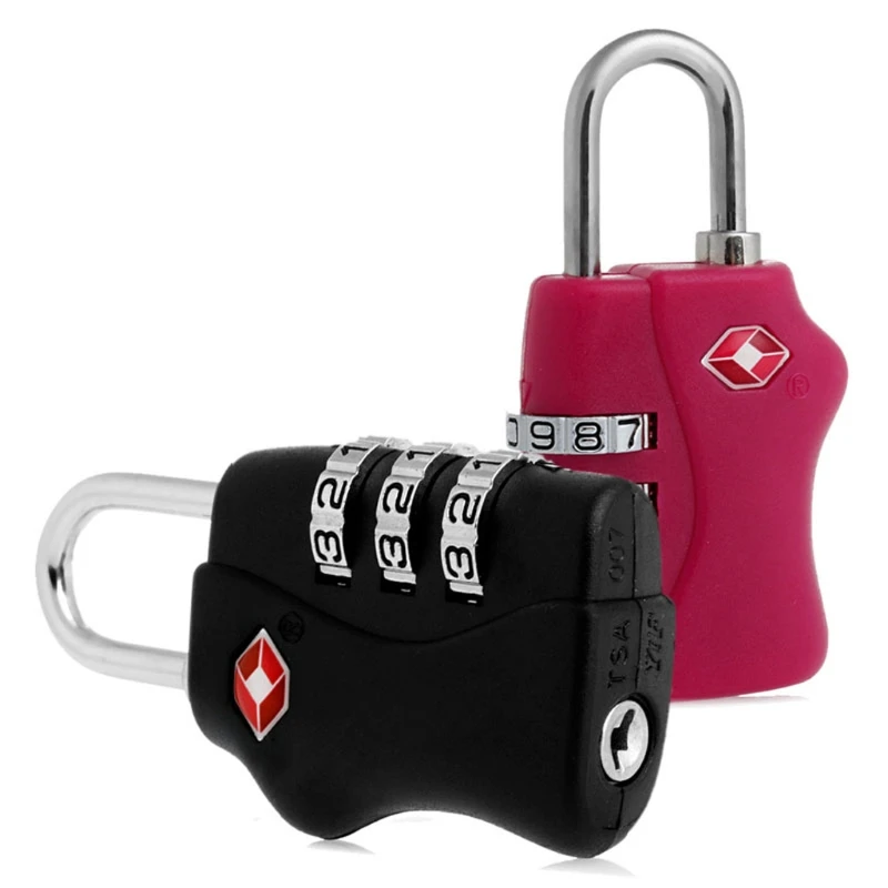 

Exquisite TSA Resettable 3 Digit Combination Travel Suitcase Lock Code Padlock