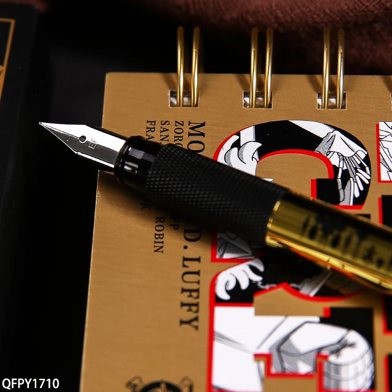 M&G Ink Pen QFPY1710 One Piece Metal Fountain Pen EF Nib Black Pen Gold Pen Signing Pen School Supplies Office Supplies