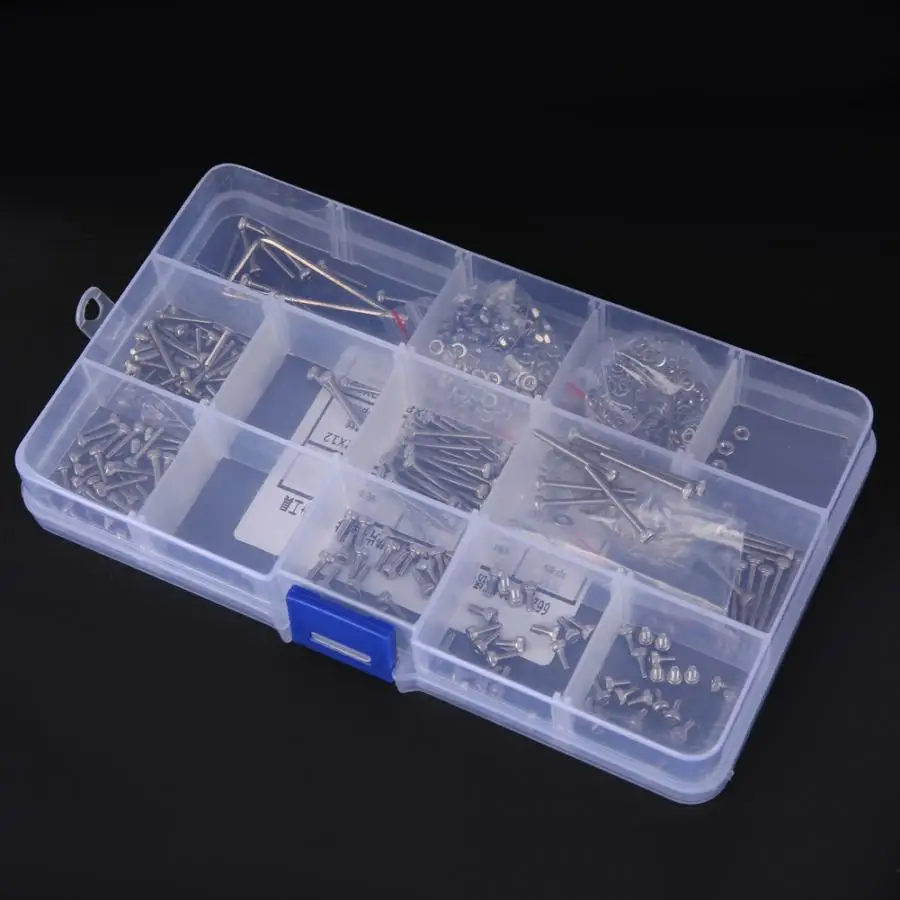 

662 Pcs Screw 304 Stainless Steel M2 Socket Cap Head Screw + Flat Washer+Spring Washer+Nut+Tool Hex Cap Screw