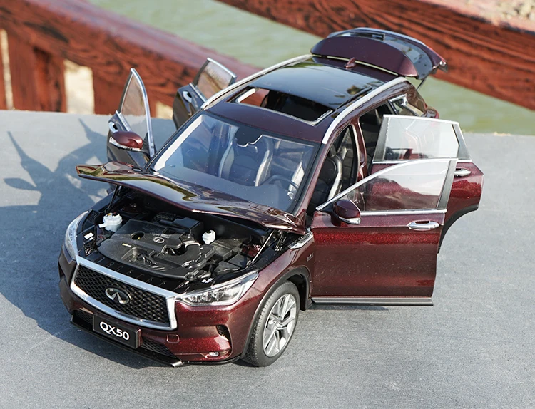 1:18 высокое тщательное INFINITI QX50 сплав модель автомобиля статические металлические модельные автомобили с оригинальной коробкой