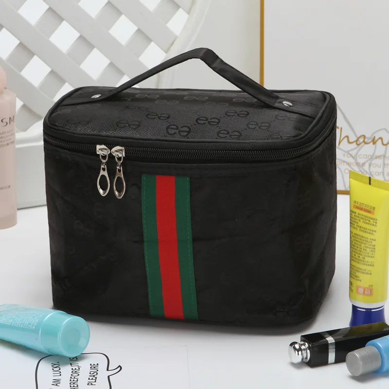 Корейская версия многофункциональной сумки для путешествий, портативная косметичка, Мужская и Женская водонепроницаемая дорожная сумка, дорожная сумка для мытья - Цвет: Черный