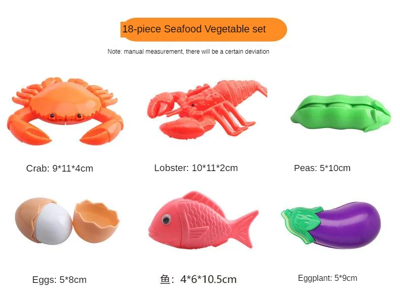 Детские и овощные морепродукты, фруктовые срезанные ENLIGHTEN, игрушки Гамбург, набор для пиццы, кухонный игровой домик