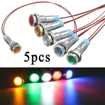 

Ships Indicator Light Car Boat 12V 6mm Dash Dashboard Warning Lamp Super bright