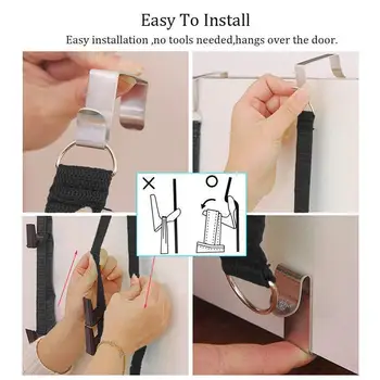 

Useful 8 Hooks Adjustable Rack Over Door Straps Hanger Coat & Storage Organizer Racks Clothes Bag Hat Holders M5I2