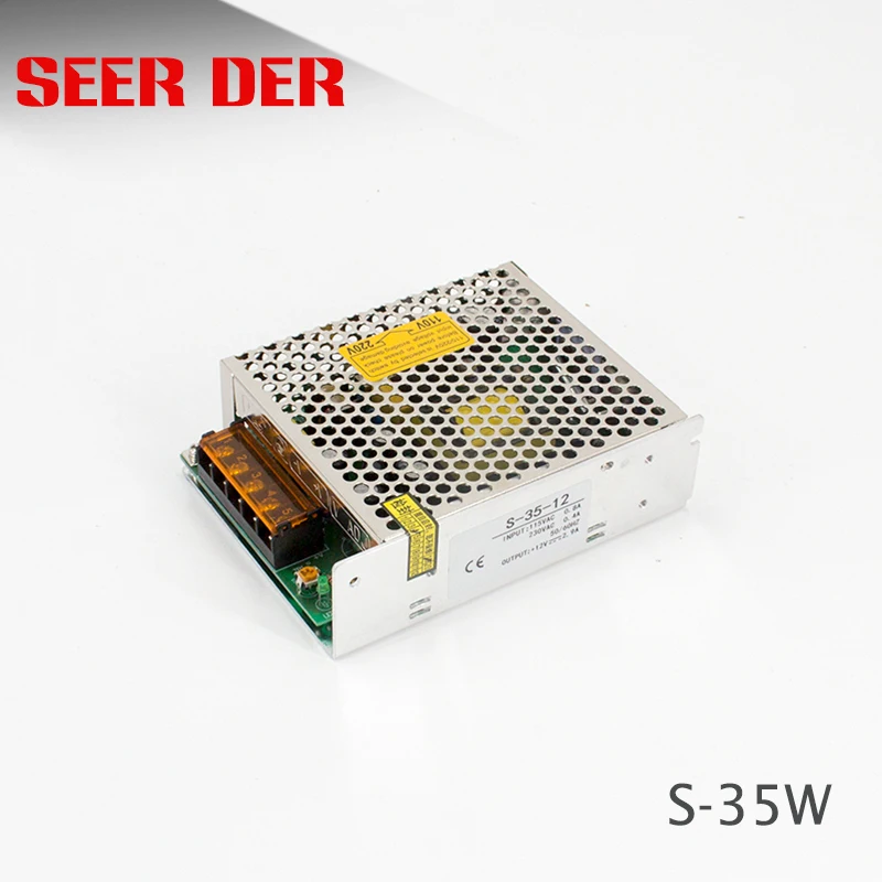 S-35-24 ac dc 35 W 24 V 1.5A преобразователь частоты/50hz 60hz Watt импульсный источник питания/24