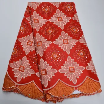 

Swiss Lace Fabric Red 2020 High Quality Swiss Voile Lace In Switzerland African Cotton Voile Lace Fabric For Wedding BN5-6
