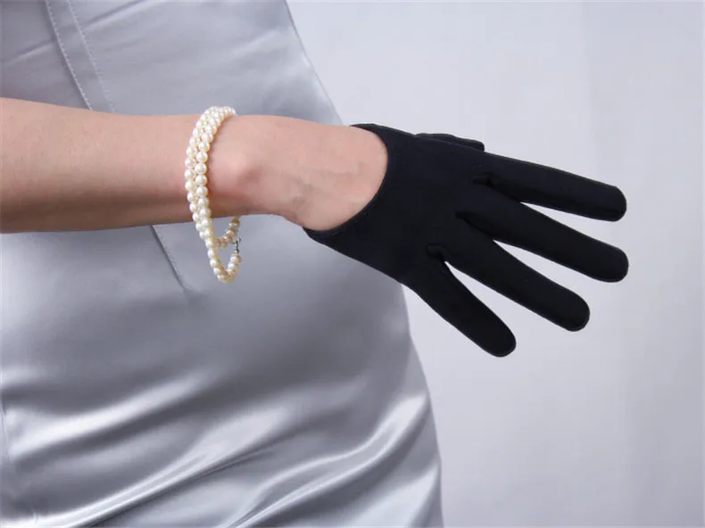 Замшевые длинные перчатки 50 см матовые черные матовые шлифовальные кожаные женские замшевые перчатки из искусственной овчины WJP16