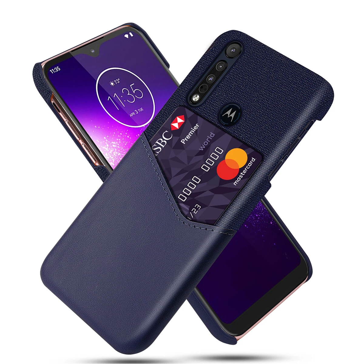 Для Motorola Moto G8 Play One Macro чехол ультра тонкий жесткий ПК Защитный чехол-кошелек с защитой от царапин чехол для Moto G8 Play чехол со слотом для карт