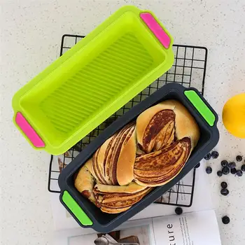 

Silicone Loaf Pan Rectangle Non-stick DIY Baking Mold Loaf Mold Bread Mold Non Stick Pan Baking Supplies for Kitchen