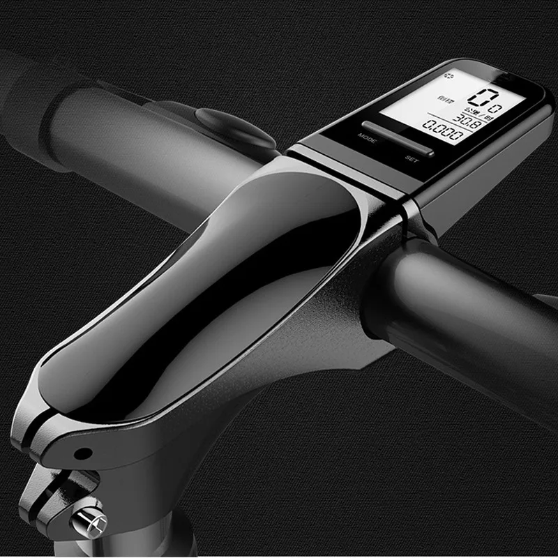 

Bikersay Bicycle Speed Meter Stem Highway Mountain Bike Wireless Stopwatch Stem LCD Liquid Crystal Big Screen Night Light