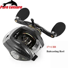 PureLeisure 17+ 1 BB Рыболовная катушка для наживки 7,0: 1 Катушка для наживки для левосторонней и правой рыбалки