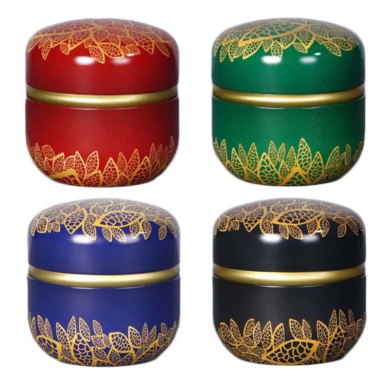

Mini Tin Tea Coffee Candy Storage Box Round Case Wedding Party Favor Container