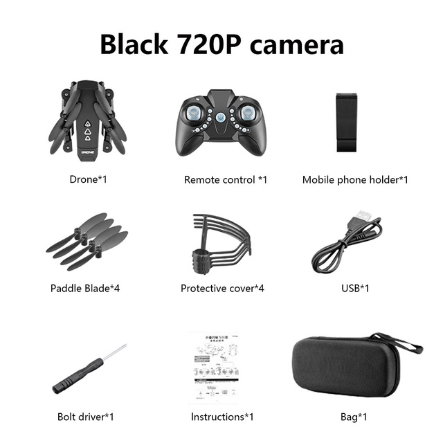 RC Mini Drone 4K Professional With HD Camera Folding Super Long Endurance Aircraft One Key Return Quadrocopter Gift Kid Toys