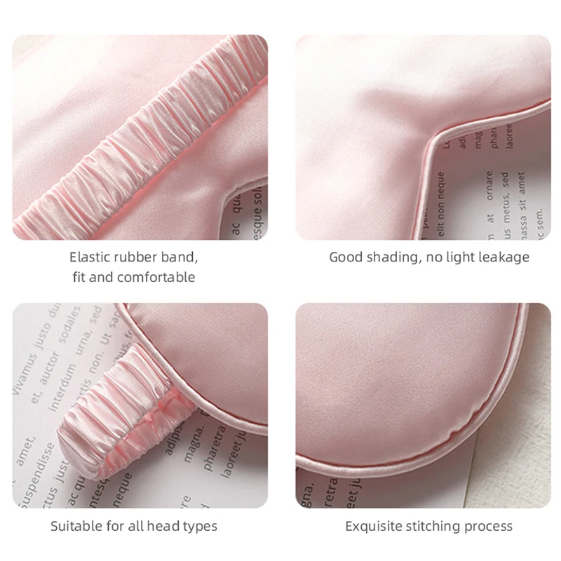 Faux Silk Sleep Eye Mask Colorful Light proof  Night Mask Breathable Face For Women Man Travel Nap Soft and Comfortable Cover