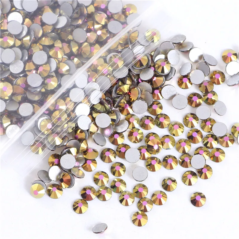 Гальваническое цветное стекло кристалл камень без горячей фиксации клей для