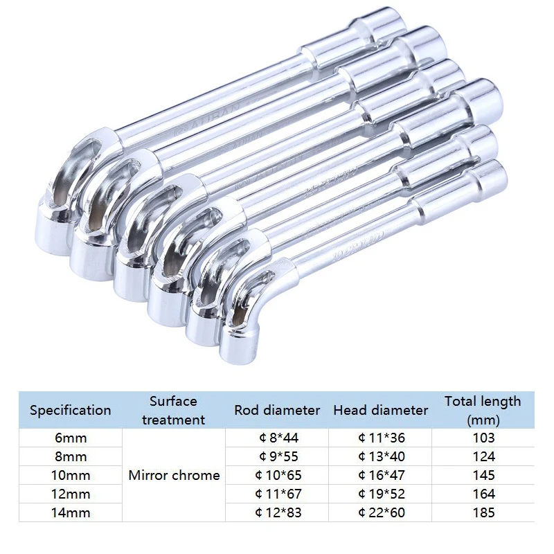 Tipo 7-Shaped Perfuração Cotovelo Duplo Cabeça Hexágono