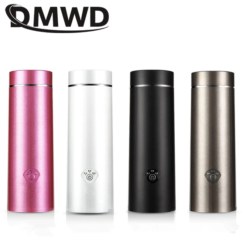 Goede DMWD Mini Waterkoker Warm Water Thermische Boiler Reizen Roestvrij Staal Thee koffie melk kokend cup draagbare Theepot 110V  220V