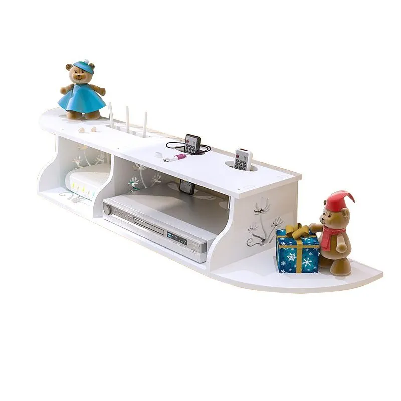 

A2 Creative Home TV Cabinet Set Top Box Frame Router Shelf Storage Carrier Storage Rack Partition Pylons Wall Hanging Free Punch
