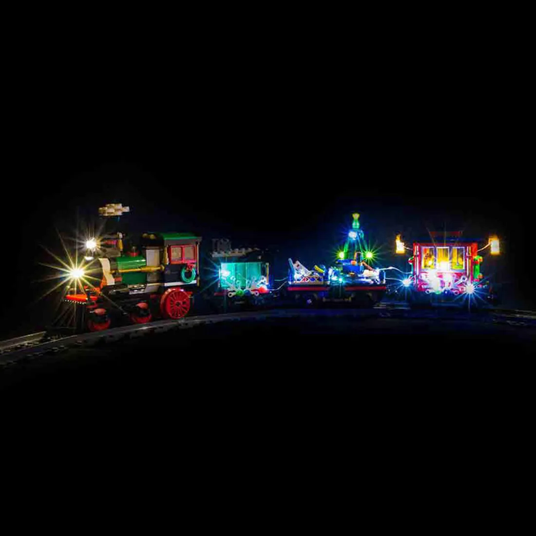 Cena Zasilany z baterii LED Light klocki do budowy zestaw akcesoriów na zimę ekskluzywny pociąg 10254 na prezent na boże narodzenie (tylko LED, bez zestawu)