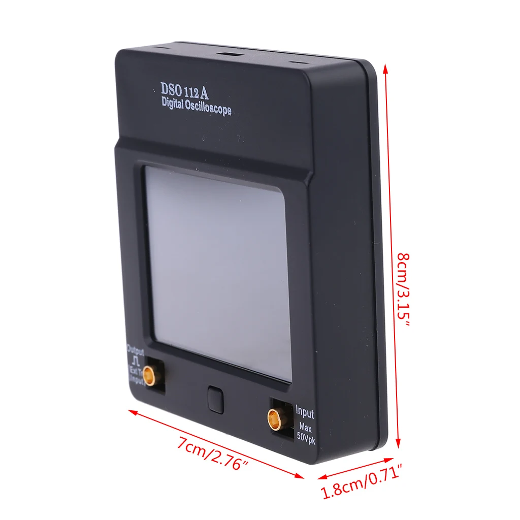 DSO 112A Mini Digital Oscilloscope Touch Screen TFT Portable Pocket USB Interface 2MHz Bandwidth 5Msps Sampling Rate Drop Ship