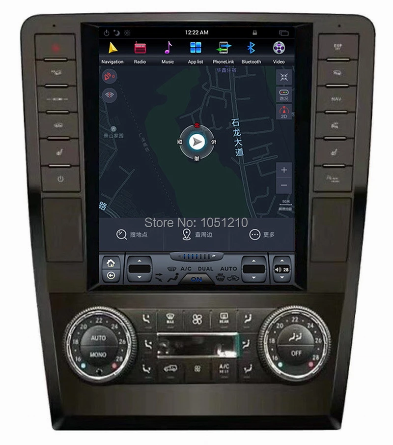 Ouchuangbo авто стерео радио рекордер для Mercedes Benz ML GL 2005-2012 с android 7,1 gps 9,7 дюймов 2 Гб ram 32 Гб rom