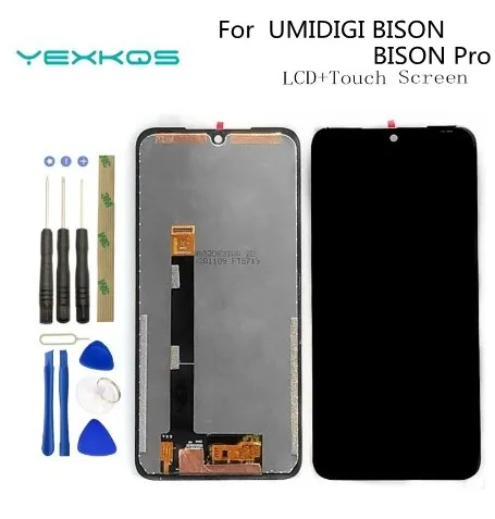 6 3 дюймовый ЖК-дисплей UMIDIGI BISON + дигитайзер сенсорного экрана 100% оригинальный