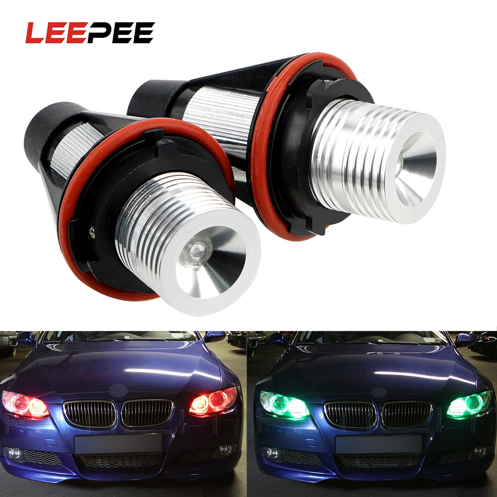 12v Angel Eyes Car Drl Lights Led Day Running Lamps Rgb Accessories For ...