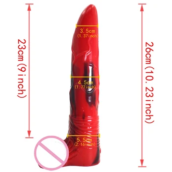 New Big Animal Dildo Dog Wolf Horse Dildos Colorful Fake Penis Sex Toys For Women Anal Plug Anus Massage Couple Flirt Sex Shop 4