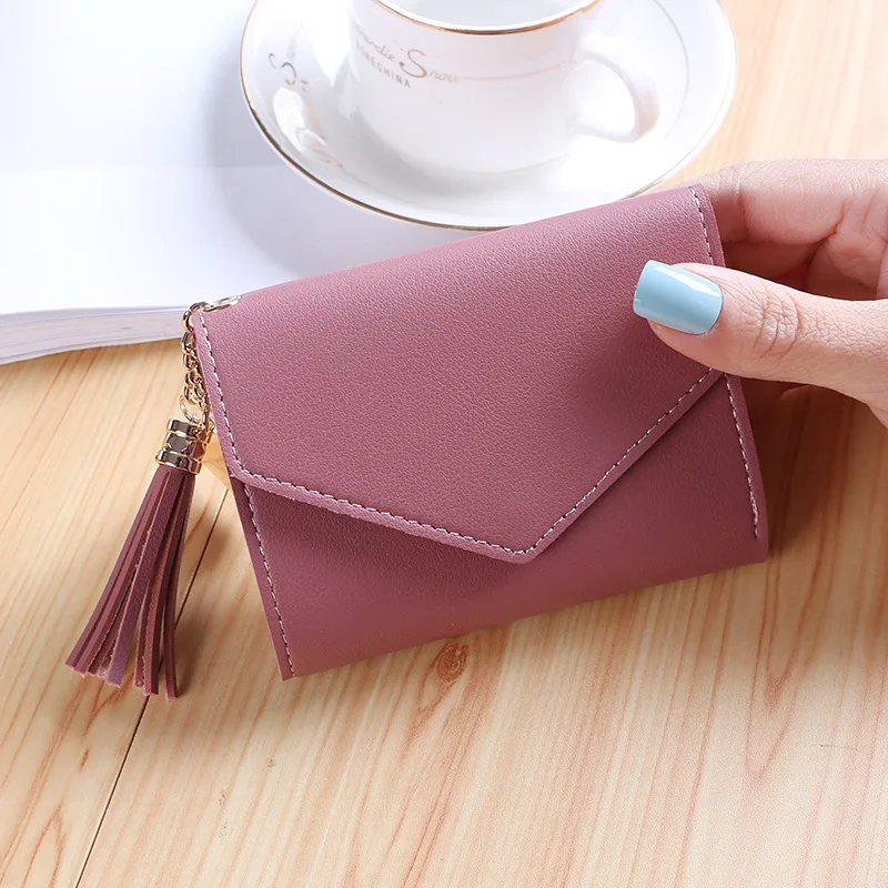 

Tassel Wallet Women Small Cute Women Wallets Short Leather Women Wallets Zipper Purses Female Purse Clutch