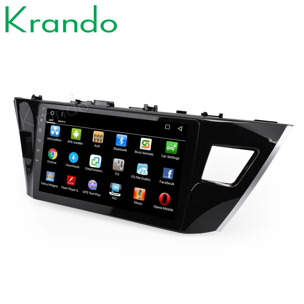 Discount Krando Android 8.1 10.1" car radio player for Toyota Corolla 2014-2016 navigation gps multimedia system 4
