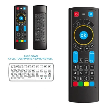 

MX3 PRO UK For Amazon Fire Stick Wireless Remote Control W/ Keyboard Fire TV Replacement Air Keyboard Air Mouse Remote Control