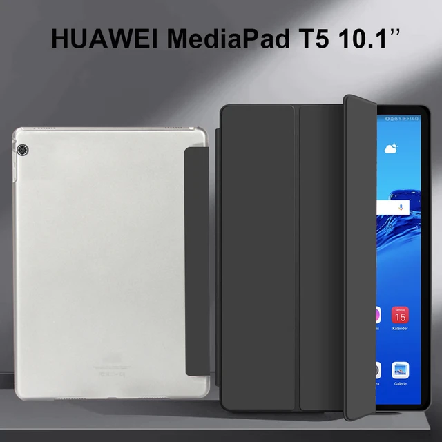 Funda Huawei MediaPad T5 10.1 AGS2-L09 case PU Leather Tri-fold ebook Case  Huawei AGS2-W09 AGS2-L03 Tablet Sleeve Stand Cover - AliExpress