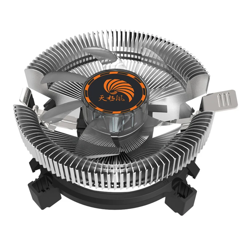 12V 3pin компьютер PC Синий светодиодный Алюминий радиатора Процессор кулер