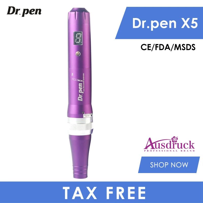 Dr. pen X5 Derma Pen Автоматическая микроигла Регулируемая длина иглы 0 25 мм-2 5 мм | Красота