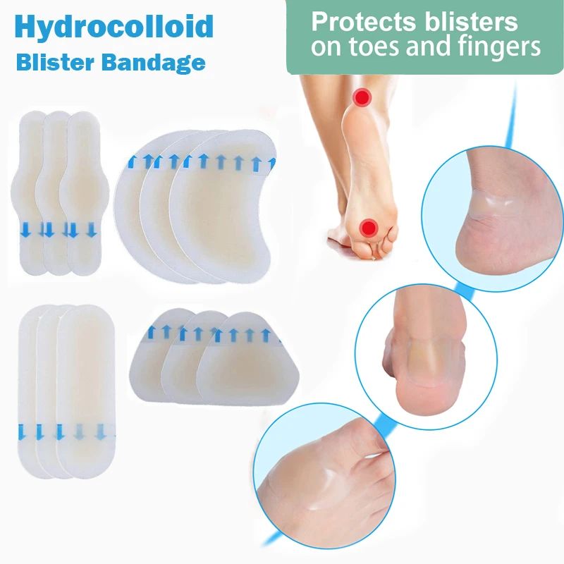 Fuss Pflege Klebstoff Hydrocolloid Blister Verband Schmerzen Relief Gips Fuss Patch Ferse Protector Wandern Outdorr Werkzeuge Aliexpress Beauty Health