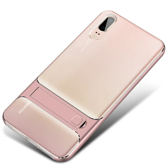 Huawei P20 Lite чехол Funda huawei P20 Pro Чехол Робот Подставка для huawei P30 Pro Чехол Haiwei P20Pro P 20 30 20Pro чехол для смартфона - Цвет: Clear and Pink