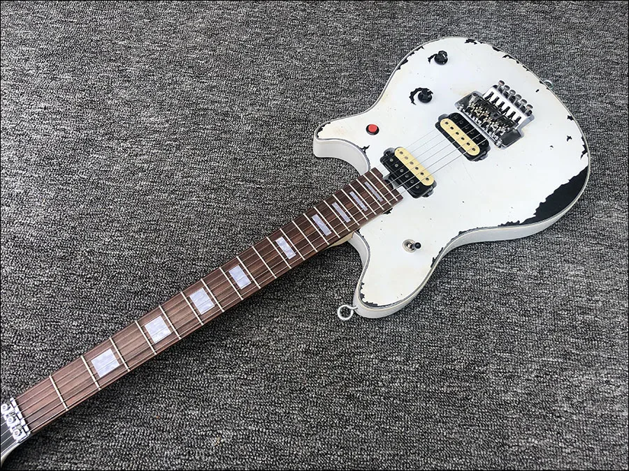 Высокое качество Relic-электрогитара, EVH стиль, ольховое тело с кленовым горлом, на заказ электрогитара