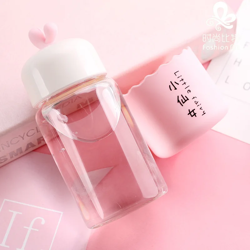 Милые Детские Бутылочки для воды стеклянные розовые маленькие дорожные