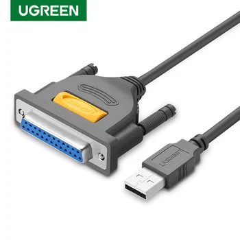 

Ugreen USB to DB25 Printer Cable Parallel Male to Female Port LPT DB25 Converter Print Cable 25 Pin 25Pin LPT USB to DB25