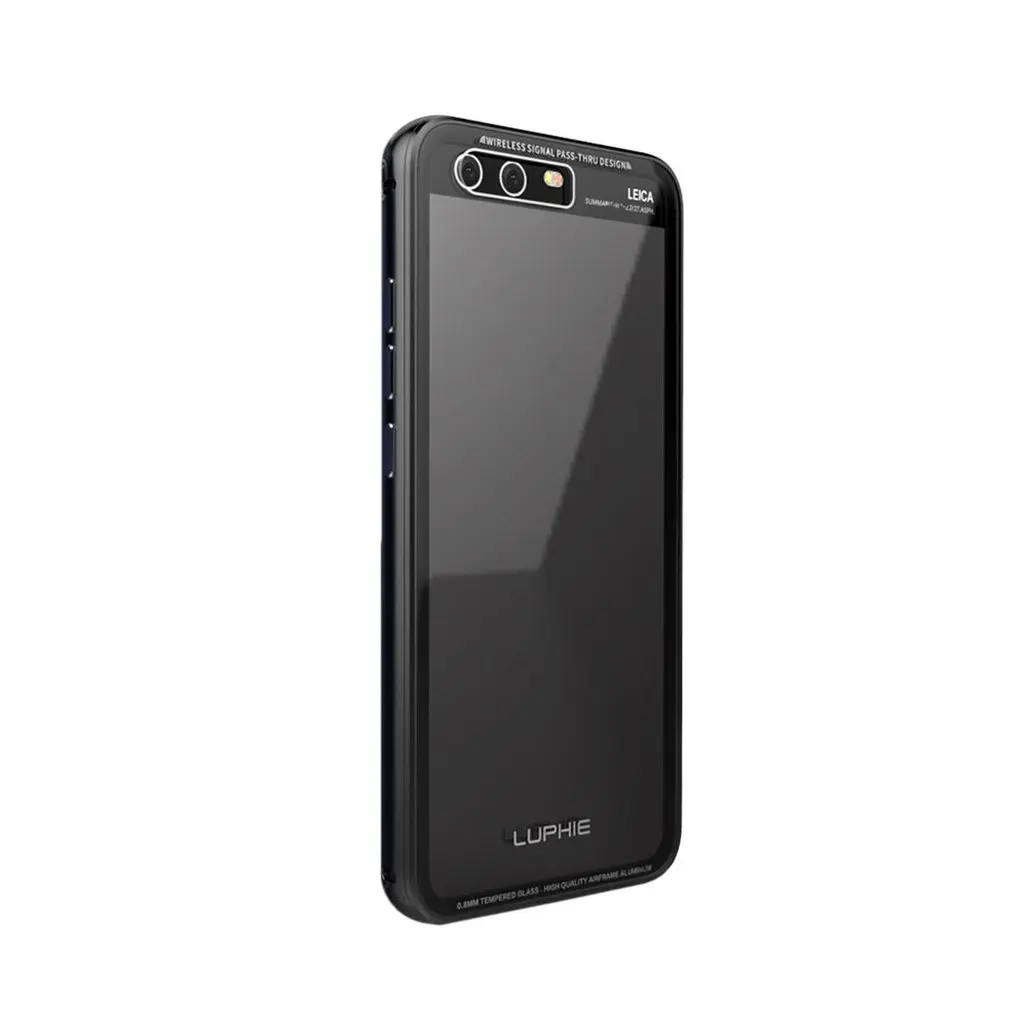 LUPHIE для HUAWEI P10 P10 Plus чехол s металлическая рамка Прозрачный Закаленное стекло чехол на заднюю панель мобильного телефона защитный чехол для мобильного телефона
