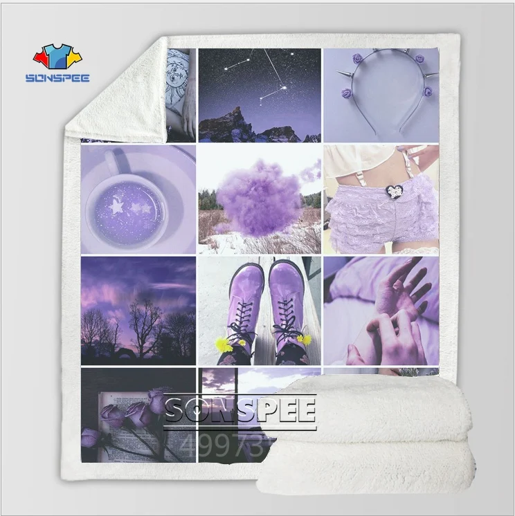 SONSPEE Blue mosaic Harajuku, детское одеяло с 3D принтом для взрослых, покрывало для диванов, постельные принадлежности для путешествий, фирменный магазин-аутлет, удобное K52